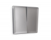 Лицевая панель ALFA (Сталь матовый) для 2-клавишных выключателей QUANT AP5030
