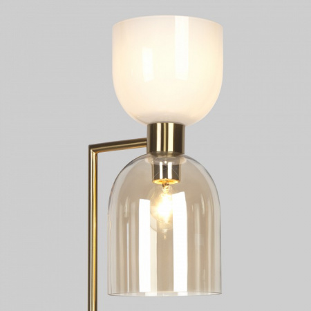 Торшер со стеклянными плафонами 01085/2 латунь Eurosvet Tandem