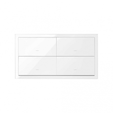 Simon 100 Белый глянец Рамка универсальная на 2 поста