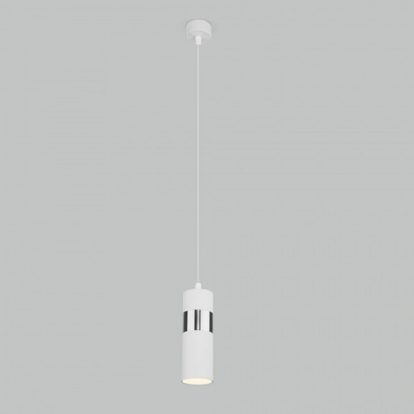 Подвесной светильник 50096/1 белый/хром Eurosvet Viero