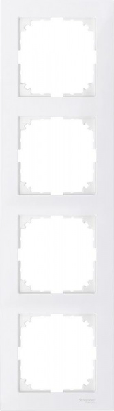 SE Merten SM M-Pure Полярно-Бел Рамка 4-ая