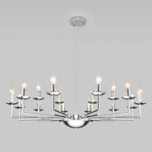 Классическая подвесная люстра 60150/18 хром Eurosvet Cariso