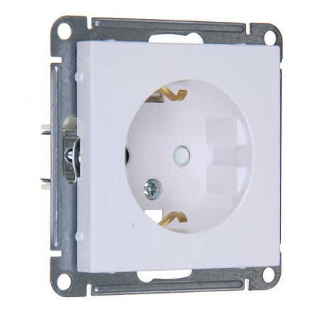 SE Wessen 59 Бел Розетка с/з с защитными шторками