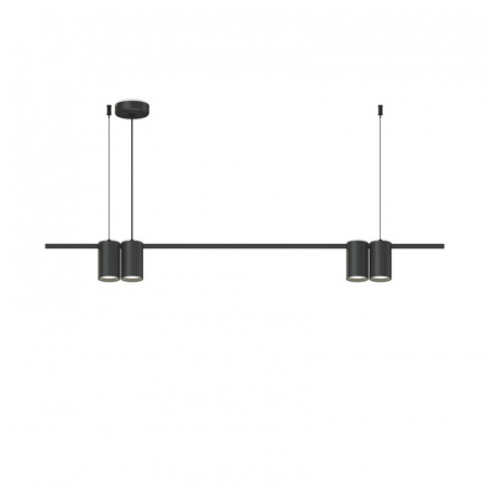 DK4061-BK Подвесной светильник ORBIT, IP20, 4xGU10 LED до 15 Вт, черный матовый, алюминий