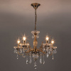 Люстра с хрусталем 3281/5 античная бронза Eurosvet Elisha Люстра с хрусталем 3281/5 античная бронза Eurosvet Elisha