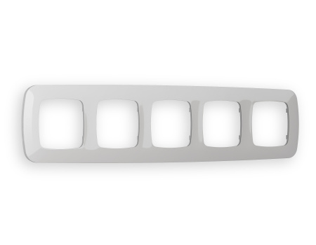 Рамка OMEGA Ecta (Серебро глянец) 5-ая OF140405