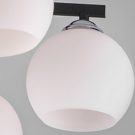 Потолочная люстра с плафонами 30145/6 хром/венге Eurosvet Blasco