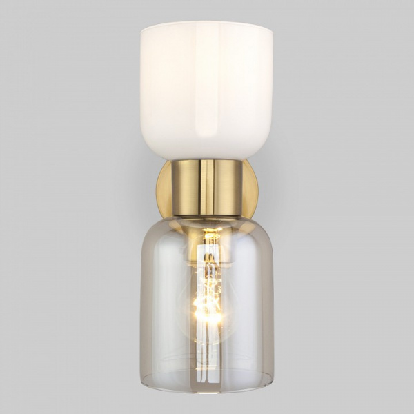 Настенный светильник с плафонами 60118/2 латунь Eurosvet Tandem