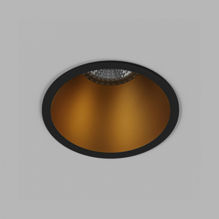 DK3026-BG Встраиваемый светильник, IP 20, 10 Вт, GU5.3, LED, черный/золотой, пластик