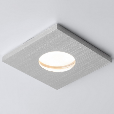 Влагозащищенный точечный светильник 126 MR16 серебро Elektrostandard Flicks a053363