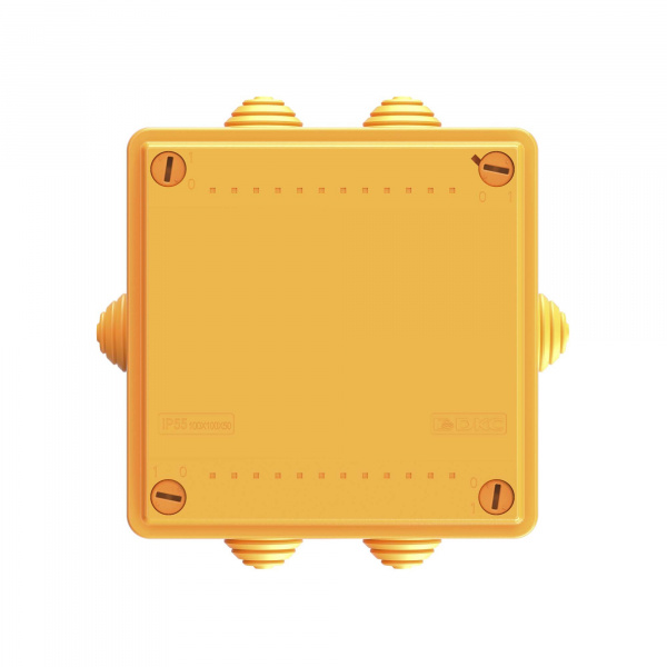 DKC Коробка пластиковая FS с кабельными вводами и клеммниками, IP55,100х100х50 мм, 5р, 450V, 10A, 6 мм2