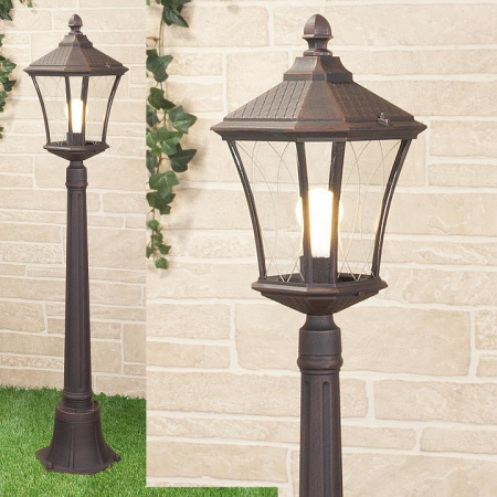 Virgo F капучино уличный светильник на столбе IP44 GLXT-1450F Elektrostandard Virgo a031924