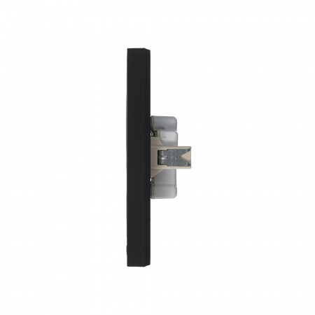 SE AtlasDesign Карбон Розетка б/з двойная, 16А, в сборе