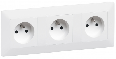 Legrand Valena LIFE DIY Бел Розетка 1-ая б/з с защитными шторками, безвинт.зажим