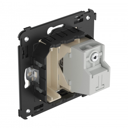 DKC Avanti Ванильная дымка Розетка TV проходная в стену