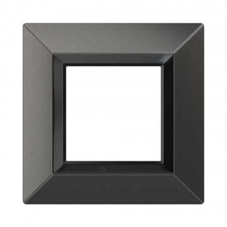DKC Avanti Графитовый Металл Рамка 2 модуля