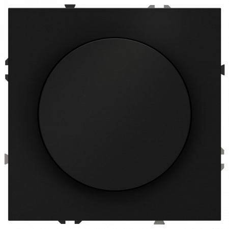 Светорегулятор встраиваемый VOLTUM S70 поворотно-нажимной 600 Вт, (черный матовый) Светорегулятор встраиваемый VOLTUM S70 поворотно-нажимной 600 Вт, (черный матовый)