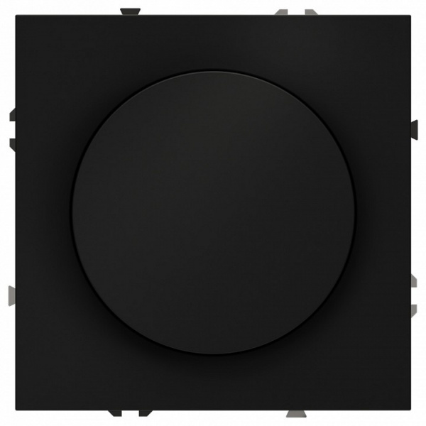 Светорегулятор встраиваемый VOLTUM S70 поворотно-нажимной 600 Вт, (черный матовый) Светорегулятор встраиваемый VOLTUM S70 поворотно-нажимной 600 Вт, (черный матовый)