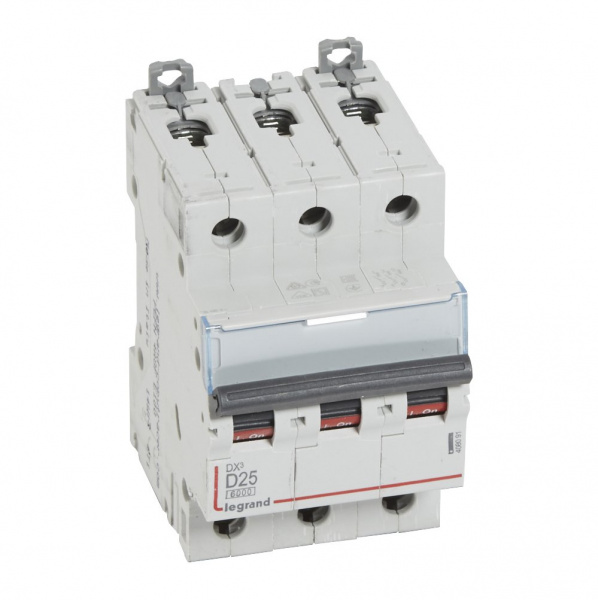 Legrand DX3 Автоматический выключатель 3P 25A (D) 6000/10kA