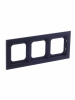 ABB Axcent металл/матовый черный Рамка 3-постовая