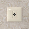 DKC Avanti Ванильная дымка  Розетка TV оконечная в стену
