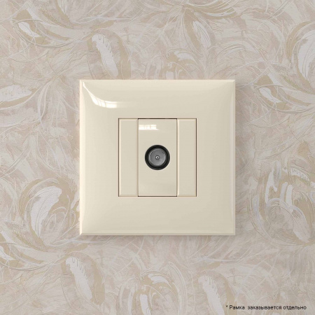 DKC Avanti Ванильная дымка  Розетка TV оконечная в стену
