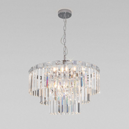 Подвесная люстра 10130/8 хром Eurosvet Elegante