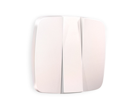 Лицевая панель OMEGA (Жемчуг) для 3-клавишных выключателей QUANT OP2050