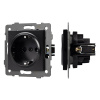 Arlight Механизм электрической розетки SCT-MEU1-PL-BK-V (250V, 16A) (-)