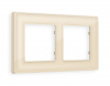 Рамка ALFA Arctic (Бежевый Стекло органическое) 2-ая AF580302