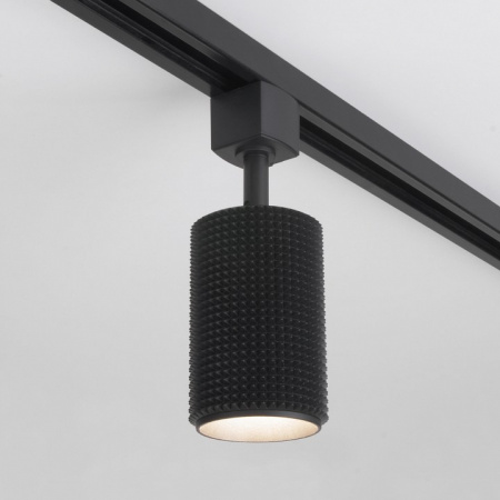 Трековый светильник для однофазного шинопровода Spike GU10 черный MRL 1011 Elektrostandard Spike a048158