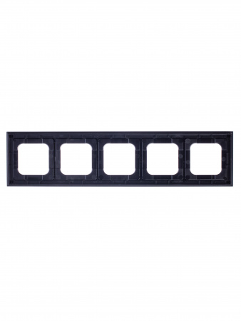 ABB Axcent металл/платина Рамка 5-постовая