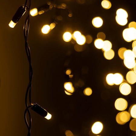 Arlight Светодиодная гирлянда ARD-EDGE-CLASSIC-2400x600-BLACK-88LED-FLASH Warm/Warm (230V, 6W) (Ardecoled, IP65)