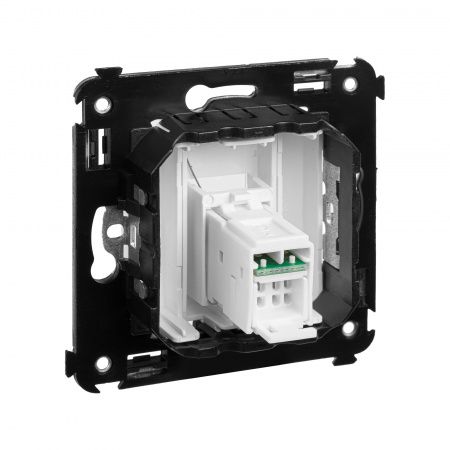 DKC Avanti Белое облако Компьютерная розетка RJ-45 в стену, кат.6 одинарная