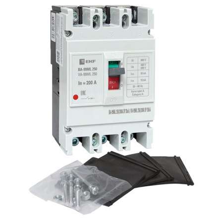 EKF Basic Автоматический выключатель ВА-99МL 250/200А 3P 20кА
