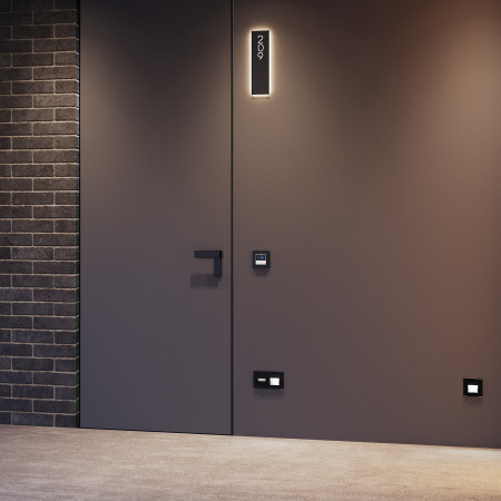 Кнопка звонка с индикацией для отелей (белый) W1114601