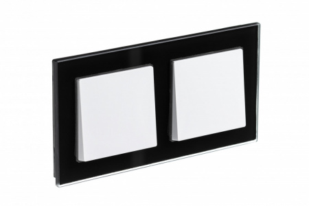 SE AtlasDesign Nature Стекло черный Рамка 2-ая