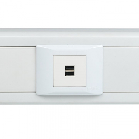 EKF PROxima Розетка USB, сила тока 2.1 А (2 гнезда) без индикатора