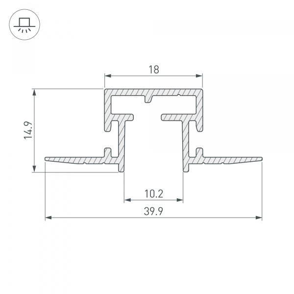 Профиль Arlight Tek-Pik-1010-2000 029090