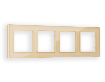 Рамка ALFA Platos (Шампань Стекло органическое) 4-ая AF330604