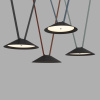 DK5565-BK Cветильник для трека-ремня Belty, серия Flow, со светодиодом, D300*H71мм, 48V DC, 20W, RA90, 120°, 3000K, IP20, черный, алюминий