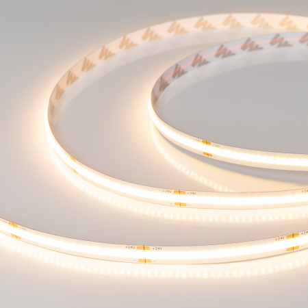 Arlight Светодиодная лента COB-X378-8mm 24V Warm3000 (11 W/m, IP20, 5m) (-)