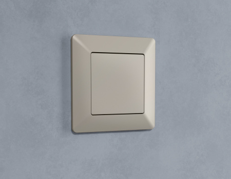 Рамка ALFA Line (Серо-бежевый матовый) 1-ая AF110361