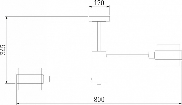 Потолочная люстра со стеклянными плафонами 70127/8 хром Eurosvet Arcada
