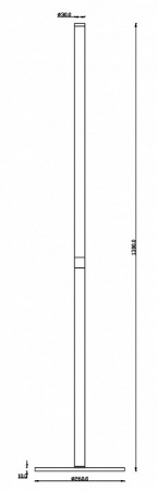 Напольный светильник (торшер) Z012FL-L18B3K Maytoni Ray