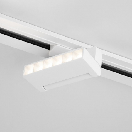 Трековый светодиодный светильник для однофазного шинопровода Garda белый 10 Вт 4200 K 85017/01 Elektrostandard Garda a057441