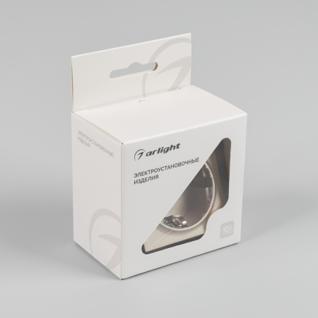 Arlight Механизм электрической розетки SCT-MEU1-PL-GD-V (250V, 16A) (-)