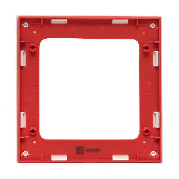 EKF PROxima Стокгольм Белый Линия красная Рамка 1-ая