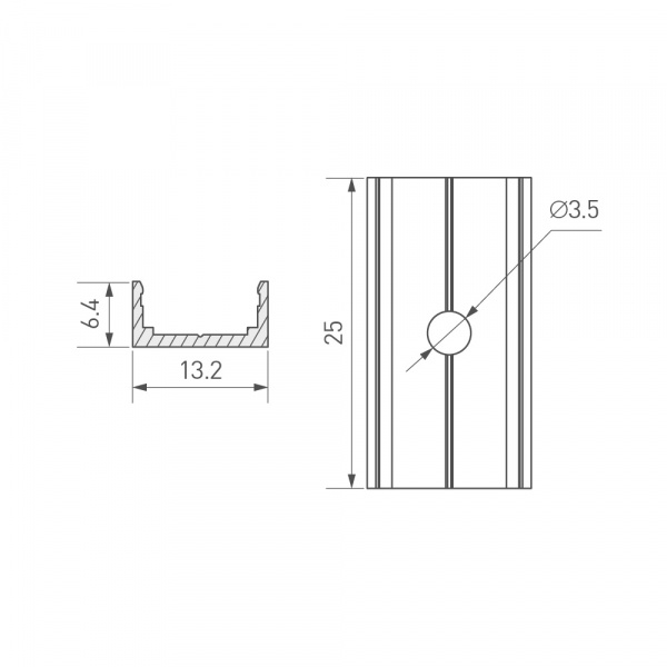Arlight Держатель ARL-MOONLIGHT-0711-CLIP ANOD (Алюминий)