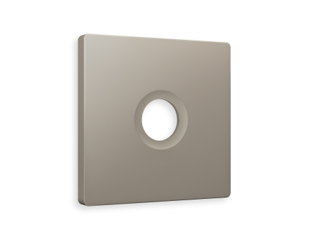 Лицевая панель ALFA (Серо-бежевый матовый) для TV розетки QUANT AP3730